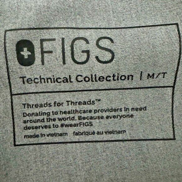 Figs Women's Graphite Gray Livingston Basic Scrub Pants Size Medium Tall - Picture 12 of 16
